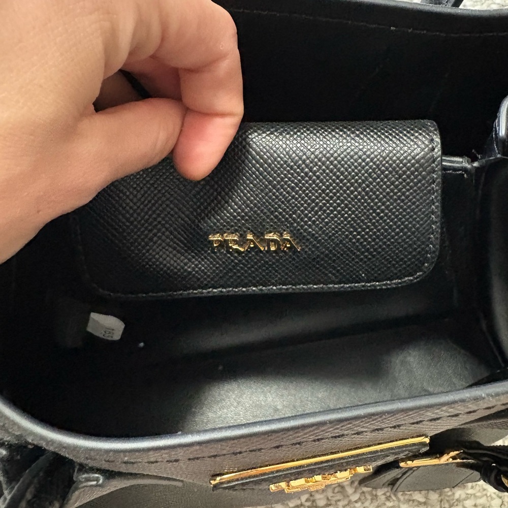 Prada Black Saffiano Leather Tote - Picture 6 of 8